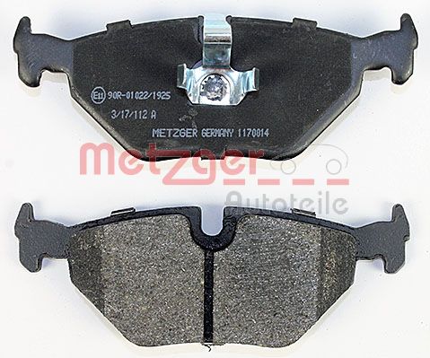 METZGER 1170014 Bremsbelagsatz, Scheibenbremse